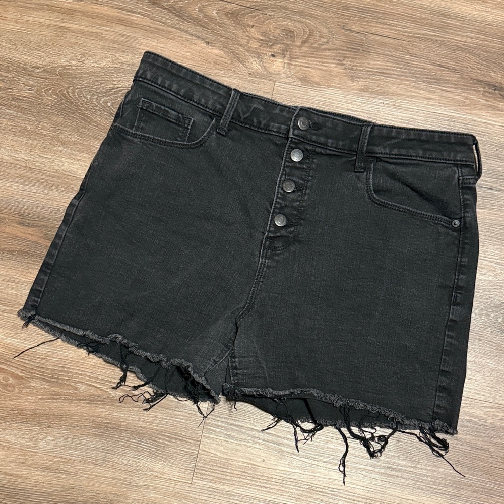 Old Navy High Rise Black Jean Shorts